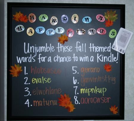 Fall Word Jumble